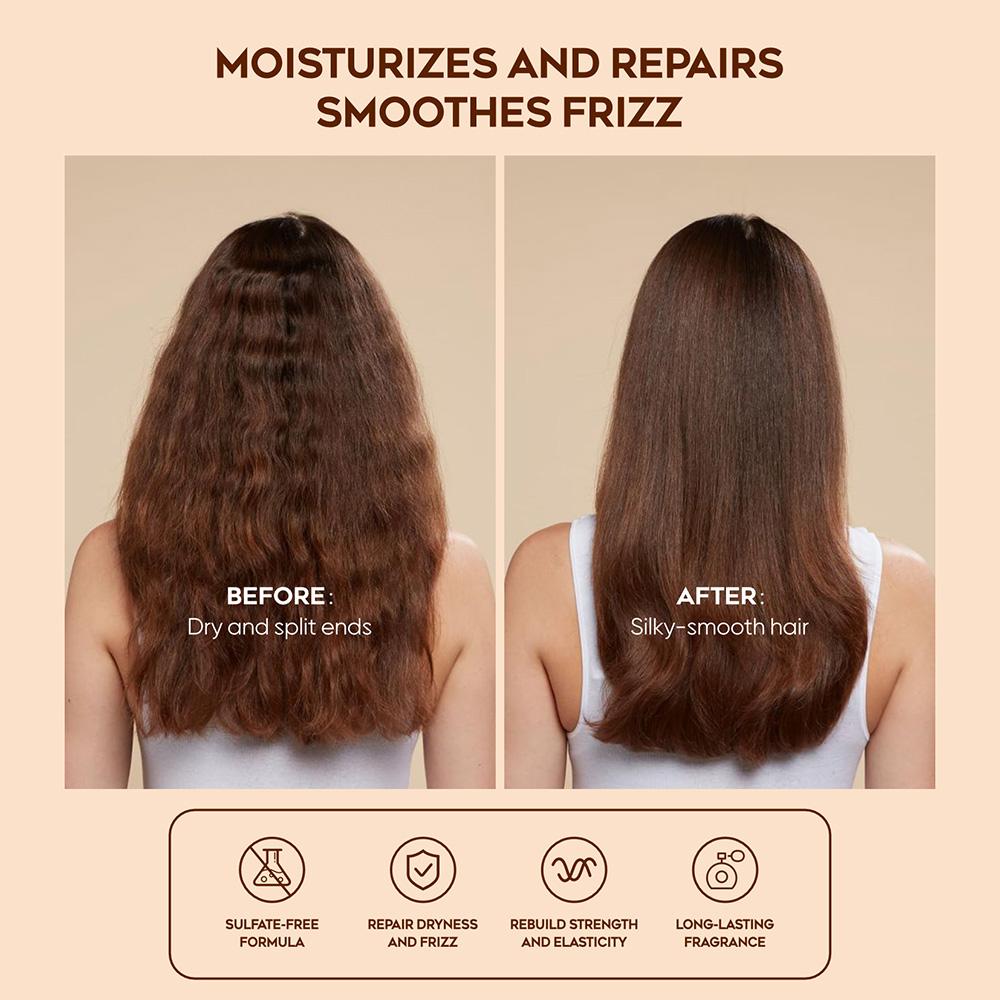 [Hair Care Bundle] Yusofine Nourish-Repair Argan Shampoo + Conditioner + Hair Treatment/Hair Mask Caviar Extract Luxury Hair Care