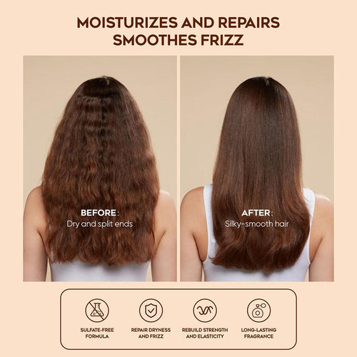 [Hair Care Bundle] Yusofine Nourish-Repair Argan Shampoo + Conditioner + Hair Treatment/Hair Mask Caviar Extract Luxury Hair Care